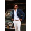 imagePJ PAUL JONES Mens Blazer Jackets Lightweight Casual Suits Stylish Sport Jacket for MenNavy Blue