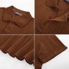 imagePJ PAUL JONES Mens Casual Knit Polo Shirt Short Sleeve Collared Stretchy Golf ShirtsCoffee