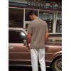 imagePJ PAUL JONES Mens Casual Knit Polo Shirt Short Sleeve Collared Stretchy Golf ShirtsKhaki