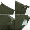 imagePJ PAUL JONES Mens Linen Dress Pants Casual Slim Fit Expandable Wasit Pleated Front Work TrousersArmy Green