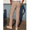 imagePJ PAUL JONES Mens Linen Dress Pants Casual Slim Fit Expandable Wasit Pleated Front Work TrousersKhaki