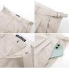 imagePJ PAUL JONES Mens Linen Dress Pants Casual Slim Fit Expandable Wasit Pleated Front Work TrousersLight Khaki