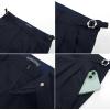 imagePJ PAUL JONES Mens Linen Dress Pants Casual Slim Fit Expandable Wasit Pleated Front Work TrousersNavy Blue