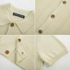 imagePJ PAUL JONES Mens Polo Shirt Short Sleeve Casual Knit Textured Button Down Polo Shirts with PocketApricotno Pocket