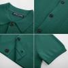 imagePJ PAUL JONES Mens Polo Shirt Short Sleeve Casual Knit Textured Button Down Polo Shirts with PocketGreenno Pocket