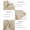 imagePJ PAUL JONES Mens Short Sleeve Cotton Shirts Lightweight Button Down Shirt Casual Summer Shirts for MenBeige