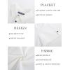 imagePJ PAUL JONES Mens Short Sleeve Cotton Shirts Lightweight Button Down Shirt Casual Summer Shirts for MenWhite