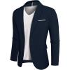 imagePJ PAUL JONES Mens Blazer Jackets Lightweight Casual Suits Stylish Sport Jacket for MenNavy Blue