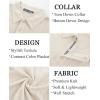 imagePJ PAUL JONES Mens Polo Shirts Short Sleeve Textured Casual Stylish Classic Button Polo T Shirt Stretchy Collared Golf ShirtsApricot