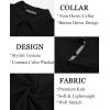imagePJ PAUL JONES Mens Polo Shirts Short Sleeve Textured Casual Stylish Classic Button Polo T Shirt Stretchy Collared Golf ShirtsBlack