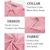 imagePJ PAUL JONES Mens Polo Shirts Short Sleeve Textured Casual Stylish Classic Button Polo T Shirt Stretchy Collared Golf ShirtsPink