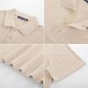 imagePJ PAUL JONES Mens Polo Shirts Short Sleeve Textured Polo T Shirt Summer Casual Knitted Golf ShirtApricot