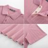 imagePJ PAUL JONES Mens Polo Shirts Short Sleeve Textured Polo T Shirt Summer Casual Knitted Golf ShirtPink