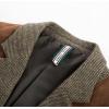 imagePJ PAUL JONES Mens Blazer Herringbone Tweed Sport Coats Two Button Wool Blend Formal JacketNut Brown