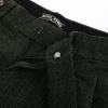 imagePJ PAUL JONES Men Vintage Tweed Pants Herringbone Pleated Suit TrousersArmy Green
