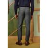 imagePJ PAUL JONES Men Vintage Tweed Pants Herringbone Pleated Suit TrousersBlack White