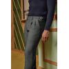 imagePJ PAUL JONES Men Vintage Tweed Pants Herringbone Pleated Suit TrousersBlack White