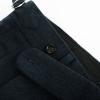 imagePJ PAUL JONES Men Vintage Tweed Pants Herringbone Pleated Suit TrousersNavy