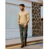 imagePJ PAUL JONES Mens Golf Pants Work Dress Comfy Pants Casual Slacks Trousers with Zip PocketsArmy Green