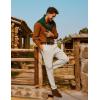 imagePJ PAUL JONES Mens Golf Pants Work Dress Comfy Pants Casual Slacks Trousers with Zip PocketsBeige