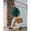 imagePJ PAUL JONES Mens Golf Pants Work Dress Comfy Pants Casual Slacks Trousers with Zip PocketsBeige