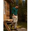 imagePJ PAUL JONES Mens Golf Pants Work Dress Comfy Pants Casual Slacks Trousers with Zip PocketsKhaki