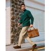 imagePJ PAUL JONES Mens Golf Pants Work Dress Comfy Pants Casual Slacks Trousers with Zip PocketsKhaki