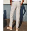 imagePJ PAUL JONES Mens Linen Dress Pants Casual Slim Fit Expandable Wasit Pleated Front TrousersLight Khaki