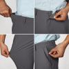 imagePJ PAUL JONES Mens Stretch Golf Pants Quick Dry Lightweight Casual Pants with PocketsDark Grey