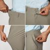 imagePJ PAUL JONES Mens Stretch Golf Pants Quick Dry Lightweight Casual Pants with PocketsKhaki