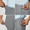 imagePJ PAUL JONES Mens Stretch Golf Pants Quick Dry Lightweight Casual Pants with PocketsLight Grey