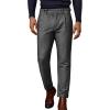 imagePJ PAUL JONES Men Vintage Tweed Pants Herringbone Pleated Suit TrousersBlack White
