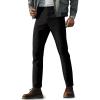 imagePJ PAUL JONES Mens Golf Pants Work Dress Comfy Pants Casual Slacks Trousers with Zip PocketsBlack