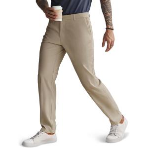 imagePJ PAUL JONES Mens Golf Pants Work Dress Comfy Pants Casual Slacks Trousers with Zip PocketsKhaki