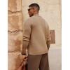imagePJ PAUL JONES Mens Cardigan Sweater Shawl Collar Button Down Knit Blazer Jacket KnitwearKhaki B