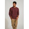 imagePJ PAUL JONES Mens Crewneck Sweater Casual Cable Knit Pullover Sweater Drop Shoulder Solid Knitted SweatersBurgundy