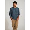 imagePJ PAUL JONES Mens Crewneck Sweater Casual Cable Knit Pullover Sweater Drop Shoulder Solid Knitted SweatersRoyal Blue