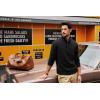 imagePJ PAUL JONES Mens Pullover Sweaters Quarter Button Sweater Stand Collar Knit PulloversBlack