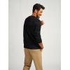 imagePJ PAUL JONES Mens Sweater Casual Crew Neck Pullover Textured Knit SweatersBlack