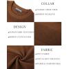 imagePJ PAUL JONES Mens Sweater Casual Crew Neck Pullover Textured Knit SweatersCoffee