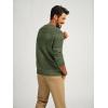 imagePJ PAUL JONES Mens Sweater Casual Crew Neck Pullover Textured Knit SweatersGreen