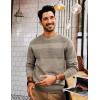imagePJ PAUL JONES Mens Sweater Casual Crew Neck Pullover Textured Knit SweatersMocha