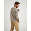 imagePJ PAUL JONES Mens Sweater Casual Crew Neck Pullover Textured Knit SweatersMocha