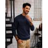 imagePJ PAUL JONES Mens Sweater Casual Crew Neck Pullover Textured Knit SweatersNavy Blue