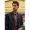 imagePJ PAUL JONES Mens Blazer Lightweight Sport Coats Casual Two Buttons Notched Lapel Suit Jacket with Removable BroochDark Blue