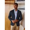 imagePJ PAUL JONES Mens Blazer Lightweight Sport Coats Casual Two Buttons Notched Lapel Suit Jacket with Removable BroochDark Blue