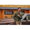 imagePJ PAUL JONES Mens Blazer Lightweight Sport Coats Casual Two Buttons Notched Lapel Suit Jacket with Removable BroochOlive Green