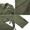imagePJ PAUL JONES Mens Blazer Lightweight Sport Coats Casual Two Buttons Notched Lapel Suit Jacket with Removable BroochOlive Green