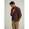 imagePJ PAUL JONES Mens Cardigan Sweaters Stand Collar Long Sleeve Cable Knit Button Down SweaterCoffee