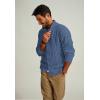 imagePJ PAUL JONES Mens Cardigan Sweaters Stand Collar Long Sleeve Cable Knit Button Down SweaterLight Navy Blue